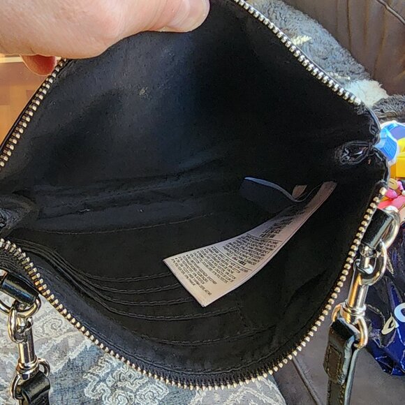 GAP Black Leather Crossbody Mini Shoulder Bag - Picture 15 of 15